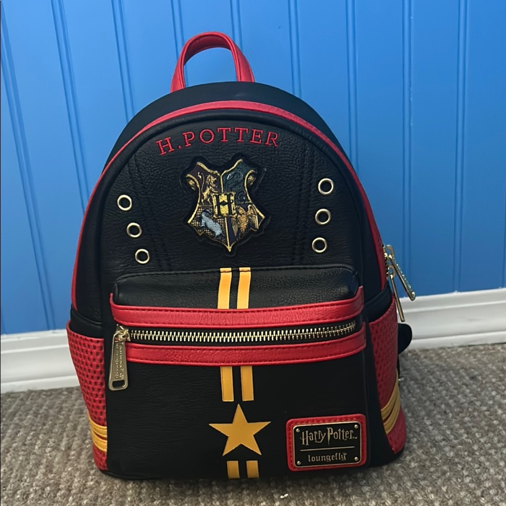 Harry Potter Loungefly Black and Red Backpack